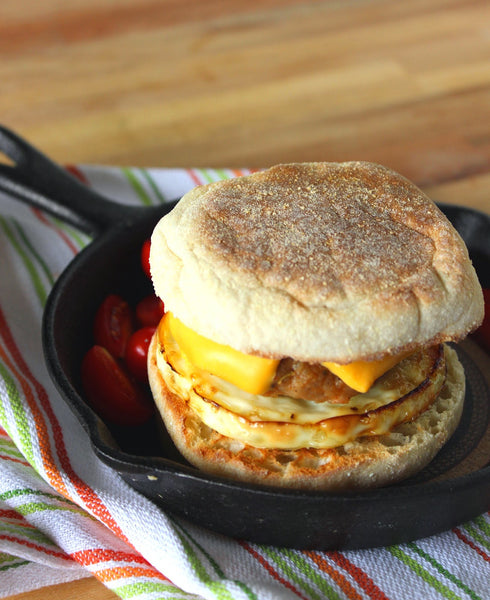 Egg and Turkey Sausage Sandwich